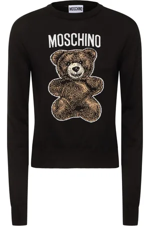 Moschino Logo Embroidered Cotton Sweater