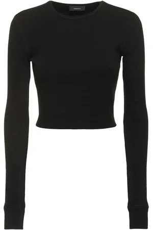 WARDROBE.NYC Hb Long Sleeve Stretch Cotton T-shirt