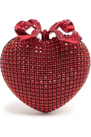 Self-Portrait Crystal Heart Clutch