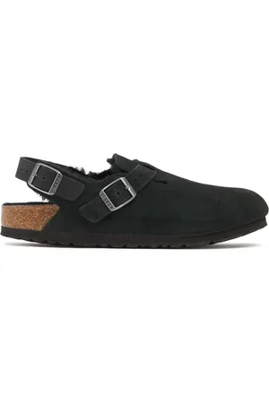 Birkenstock Tokio Shearling & Suede Sandals