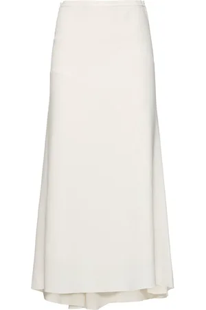 Victoria Beckham Spiral Seam Fine Ribbed Skirt