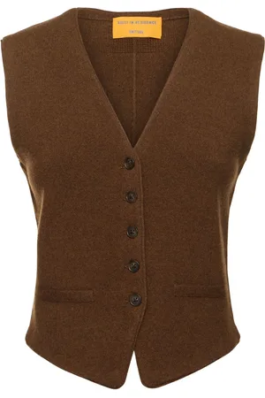 Guest In Residence Tailored Cashmere Knit Vest