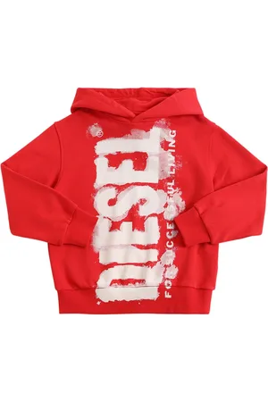Diesel Logo Print Cotton Sweatshirt Hoodie