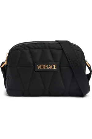 VERSACE Logo Nylon Shoulder Bag