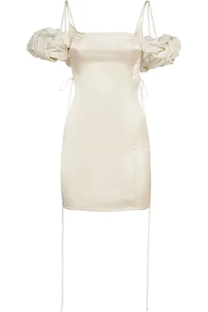 Jacquemus La Mini Robe Chouchou Satin Mini Dress
