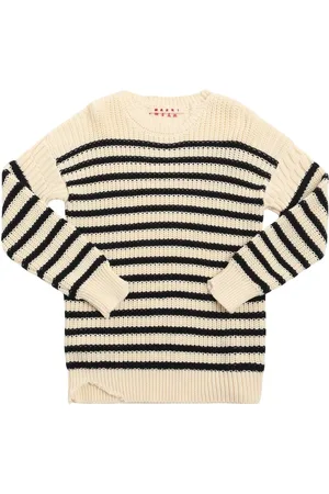 Marni Striped Cotton Knit Sweater