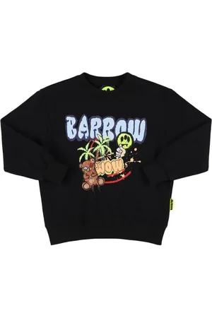 BARROW Printed Cotton Crewneck Sweatshirt
