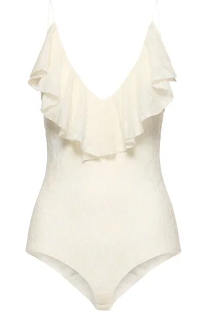 Serafini Ruched Lace Bodysuit