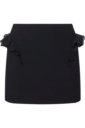 Nensi Dojaka Ruched Viscose Jersey Mini Skirt