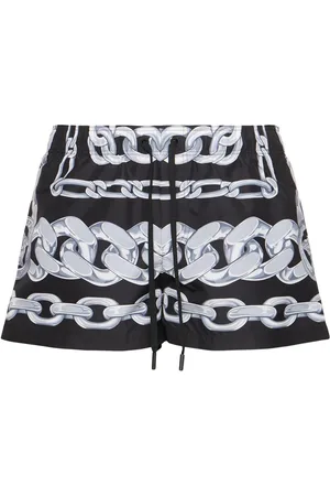 VERSACE Printed Nylon Swim Shorts