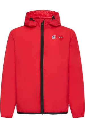 Comme des Garçons K-way Cdg Play Logo Nylon Zip Jacket