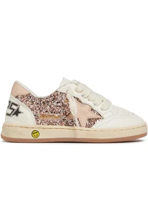 Golden Goose Ballstar Glitter Leather Sneakers