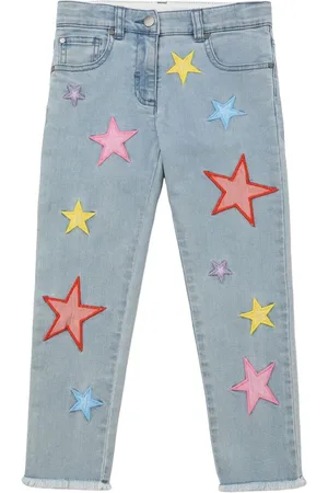 Stella McCartney Stretch Cotton Jeans W/ Stars