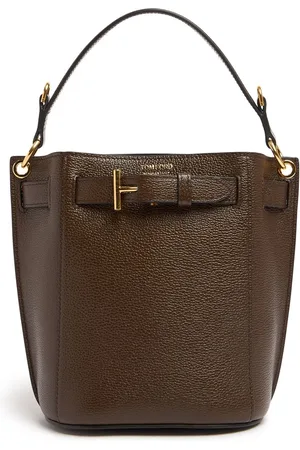 Tom Ford Mini Audrey Grain Leather Bucket Bag