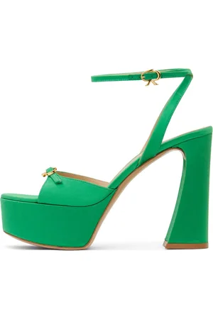 Gianvito Rossi 105mm Maddy Satin Platform Sandals
