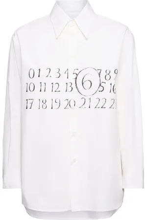 Maison Margiela Logo Cotton Poplin Shirt
