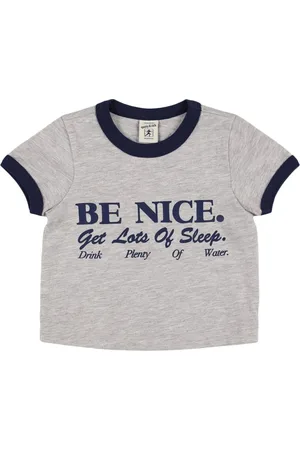 Sporty & Rich Be Nice Printed Cotton Blend T-shirt
