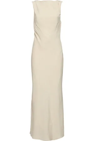 St Agni Draped Cowl Midi Dress