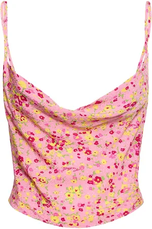 ROTATE Floral Print Viscose Slip Top