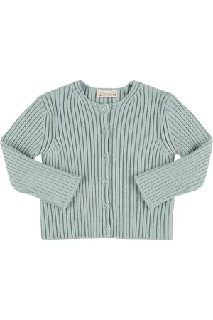 BONPOINT Cotton & Wool Knit Cardigan
