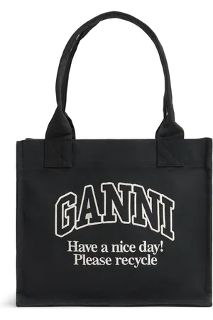 Ganni Large Easy Denim Shopping Bag