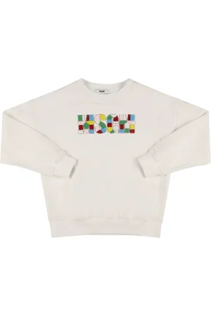 Msgm Cotton Sweatshirt W/logo