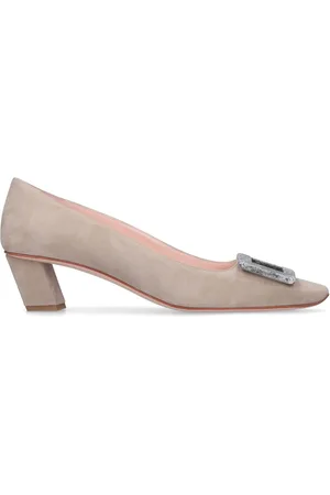Roger Vivier 45mm Belle Vivier Suede Pumps
