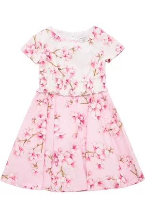 MONNALISA Printed Cotton Poplin Dress