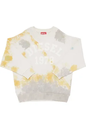 Diesel Tie Dye Cotton Jersey Sweatshirt
