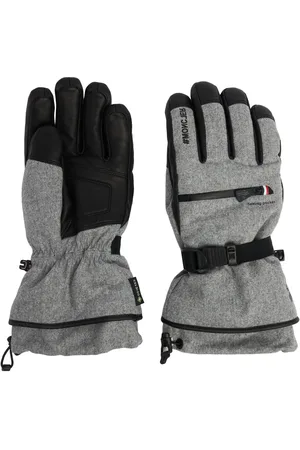 Moncler Logo Padded Wool Flannel Gloves