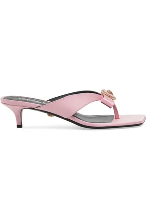 VERSACE 45mm Satin Thong Sandals