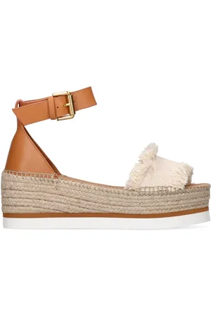 See by Chloé 80mm Glyn Canvas Espadrille Wedges