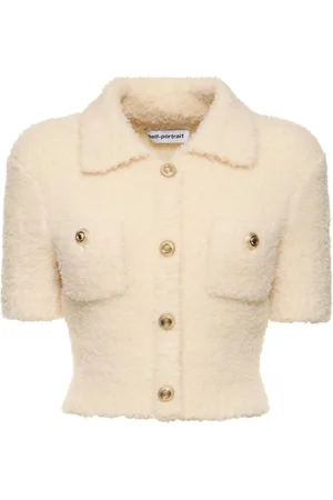 Self-Portrait Fluffy Knit Top