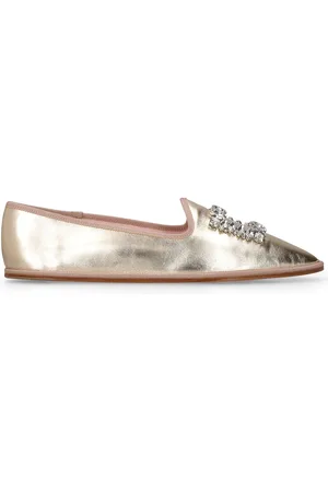 Roger Vivier 10mm Friulane Leather & Silk Loafers