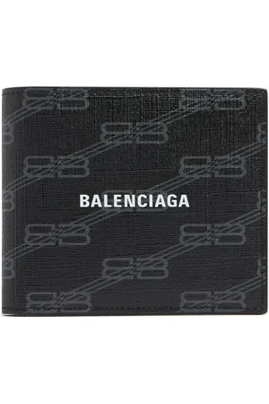 Balenciaga Logo Printed Faux Leather Wallet