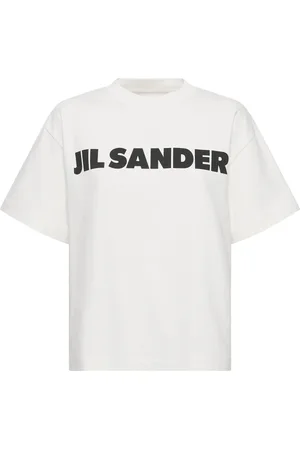 Jil Sander Logo Printed Heavy Cotton Jersey T-shirt