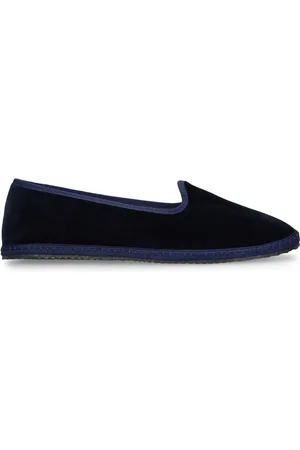 VIBI VENEZIA 10mm Blu Velvet Slippers