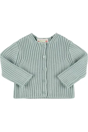 BONPOINT Cotton & Wool Knit Cardigan