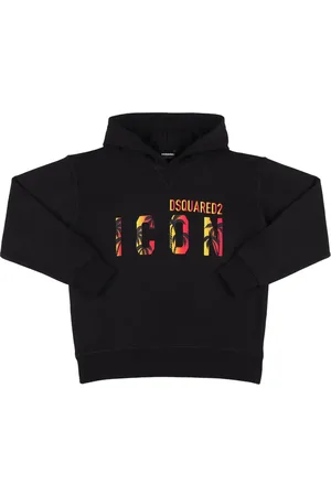 Dsquared2 Icon Logo Print Cotton Hoodie
