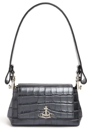 Vivienne Westwood Small Hazel Croc Embossed Handbag