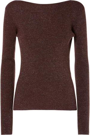 Max Mara Favella Stretch Viscose Lurex L/s Top