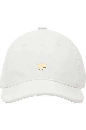 Tom Ford Tf Cotton Canvas & Leather Baseball Cap