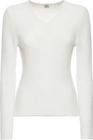 Totême Paper-yarn Bouclé Knit Top