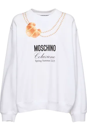 Moschino Logo Printed Cotton Sweatshirt