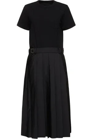 SACAI Cotton Poplin & Jersey Dress