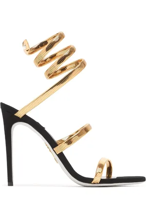 RENE CAOVILLA 105mm Juniper Metal Sandals