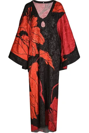 JOHANNA ORTIZ River Classing Print Jacquard Midi Dress
