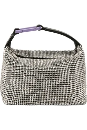 Eera Moon Leather & Crystal Top Handle Bag