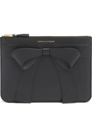 Comme des Garçons Big Bow Leather Zip Wallet