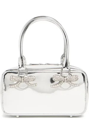 Self-Portrait Mini Leather Top Handle Bag